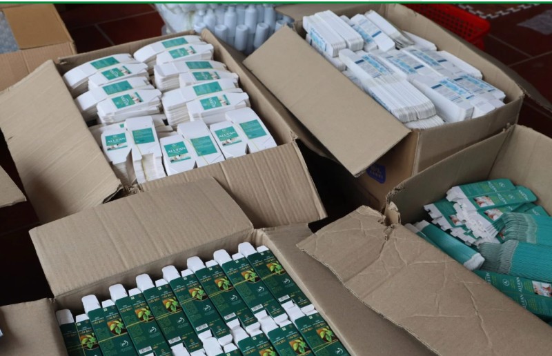 Triệt phá cơ sở sản xuất mỹ phẩm giả, thu giữ hàng nghìn sản phẩm tại Bắc Giang