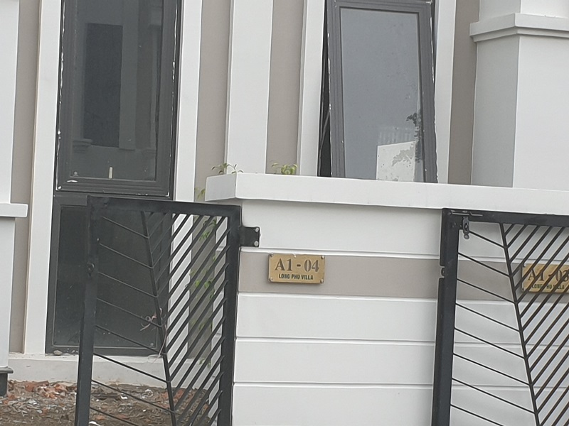 Biển số nhà tại dự án Long Phú Villa