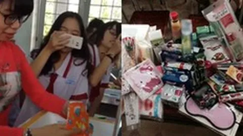 CĐM phát ‘sốt’ với màn tặng quà 8/3 lầy lội của học sinh cho cô giáo