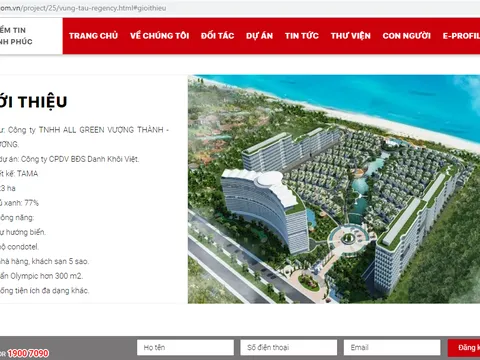 DA Vũng Tàu Regency: DKRV tiếp tay CĐT huy động vốn từ nhà đầu tư?