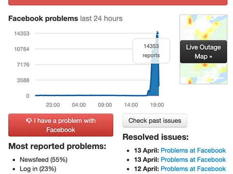 Facebook, Instagram, Whatsapp 'sập' ở nhiều nơi trên thế giới