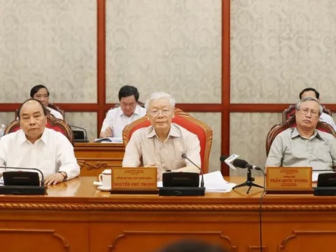 Tổng Bí thư, Chủ tịch nước Nguyễn Phú Trọng chủ trì họp Bộ Chính trị