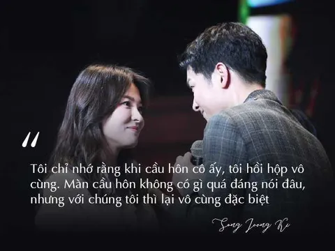 Tuyển tập những câu nói ngôn tình của cặp đôi Song Jong Ki - Song Hye Kyo trước khi ly hôn