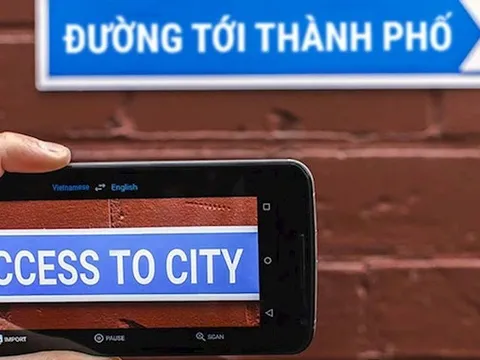 Dịch Google trực tiếp bằng máy ảnh, không cần internet