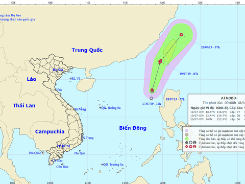 Áp thấp nhiệt đới đi vào Biển Đông, có khả năng mạnh lên thành bão