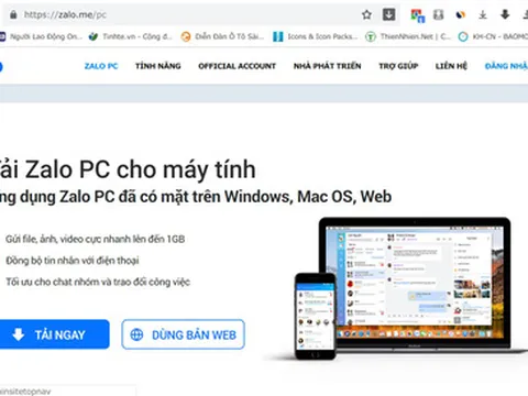 Thu hồi hai tên miền Zalo.vn và Zalo.me vì hoạt động mạng xã hội không phép