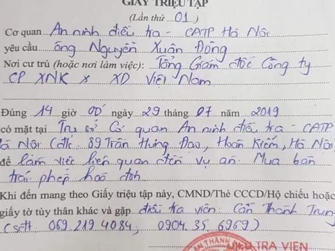 Vinaconex lên tiếng về thông tin đại gia Nguyễn Xuân Đông bị công an triệu tập