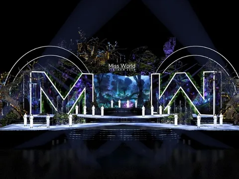 Sân khấu hàng nghìn mét vuông của Chung kết Miss World Việt Nam