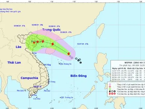 Áp thấp nhiệt đới mạnh lên thành cơn bão số 3