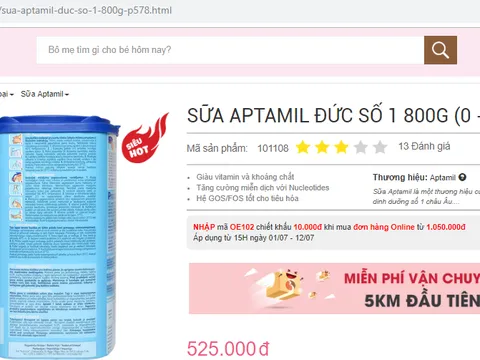 Quảng cáo sữa sai quy đinh, BiboMart bị xử phạt 20 triệu đồng