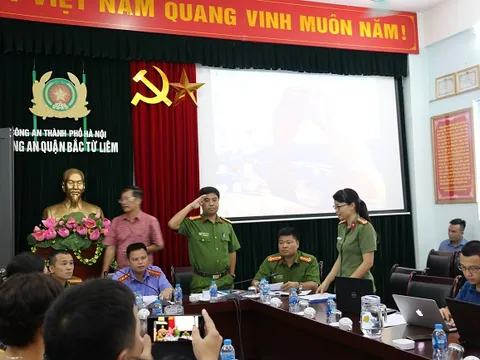 CA quận Bắc Từ Liêm 'né' nhiều câu hỏi của phóng viên trong buổi họp báo