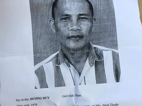 Truy nã phạm nhân hiếp dâm trẻ em trốn khỏi trại giam Sông Cái