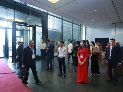 [Chùm ảnh] Các đại biểu tham dự Đại hội Đại biểu toàn quốc Hội Luật gia Việt Nam lần thứ XIII