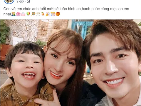 Sau ồn ào bạo hành, Thu Thủy khoe ảnh hạnh phúc tiết lộ điều bất ngờ giữa con trai và chồng mới