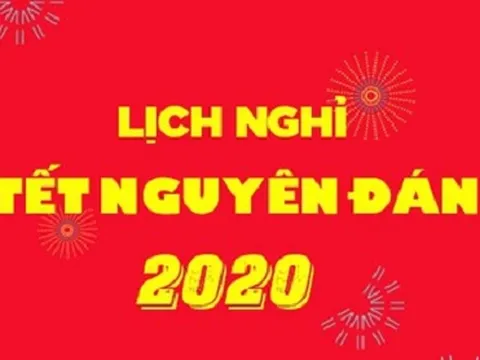 Lịch nghỉ Tết nguyên đán Canh Tý năm 2020