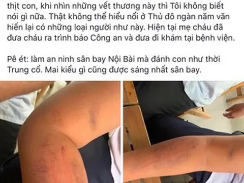 Xác minh thông tin bố đẻ dùng dây điện đánh con dã man vì viết chữ xấu