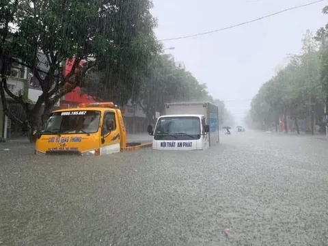 Trung Bộ tiếp tục mưa to, nhiều nơi có thể ngập úng