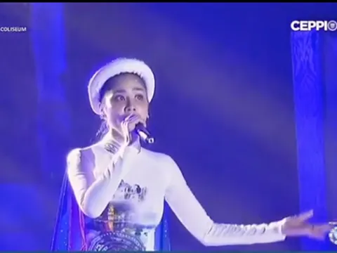 Á hậu Hoàng Hạnh bị chê hát dở tại Miss Earth 2019