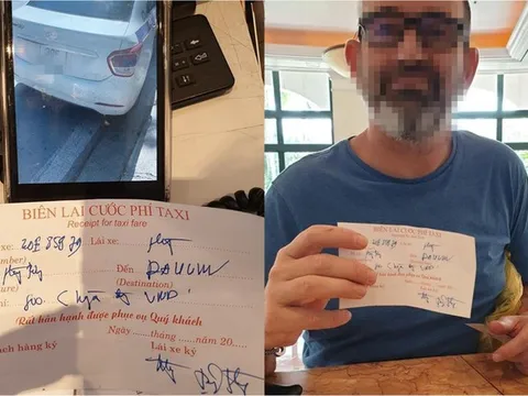 Khách Tây bị tài xế taxi 'chặt chém' gần 1 triệu đồng khi đi 4km