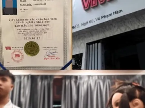 Học viện tóc ViVi: Chưa được cấp phép giáo dục đào tạo nghề