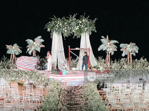 Không gian tiệc cưới ngập hoa, lộng lẫy tại Phú Quốc của Đông Nhi và Ông Cao Thắng