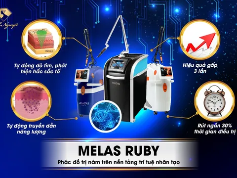 Khám phá dàn công nghệ triệu đô góp mặt trong phác đồ chữa nám Melas Ruby