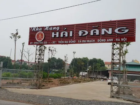 Đông Anh: San lấp hàng nghìn mét vuông ao hồ để xây dựng nhà hàng 
