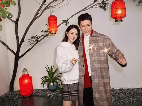 Triệu Lệ Dĩnh - Phùng Thiệu Phong chụp ảnh tình tứ khi làm đại diện thương hiệu