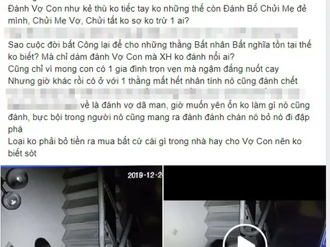 Phẫn nộ trước clip chồng lên gối, giật tóc vợ dã man ngay trong đêm Noel
