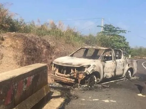 Điều tra làm rõ một thi thể bị cháy biến dạng trong xe ôtô