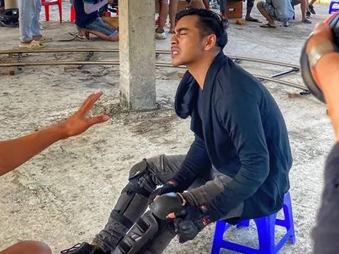 Diễn viên Thanh Bình bị vỡ sụn gối, chảy máu mắt trên phim trường