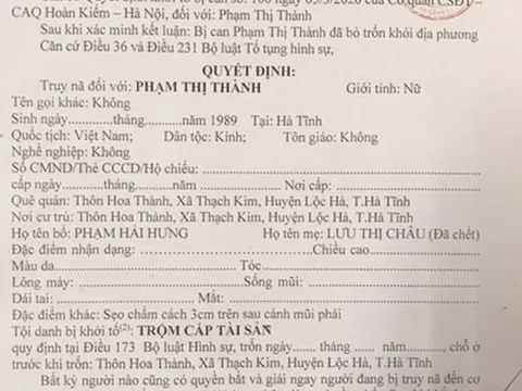 Người mẹ vứt con mới sinh xuống hố ga là đối tượng truy nã