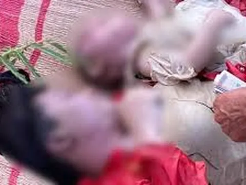 Tìm thấy thi thể 3 mẹ con buộc chặt nhau nổi trên sông Thương ở Bắc Giang