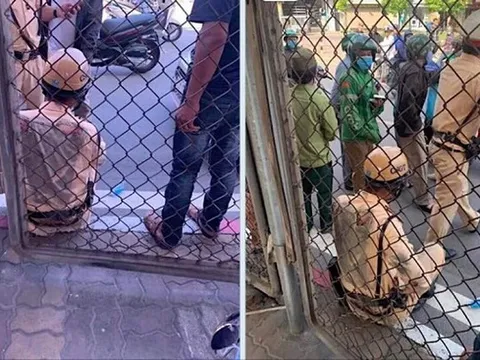 Tạm giữ hình sự tài xế kéo lê chiến sĩ CSGT ở Hà Nội