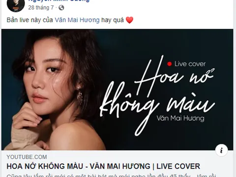 Văn Mai Hương lên tiếng sau khi bị tố cover 'Hoa Nở Không Màu' trái phép