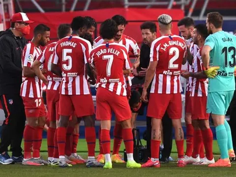 Danh tính 2 cầu thủ Atletico Madrid dương tính với COVID-19
