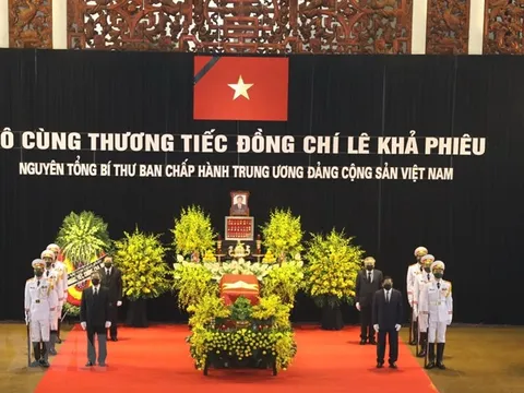Những hình ảnh về lễ viếng nguyên Tổng Bí thư Lê Khả Phiêu