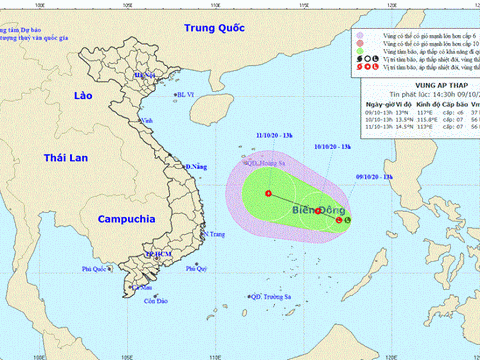 Chủ động ứng phó với vùng áp thấp có khả năng mạnh lên thành áp thấp nhiệt đới