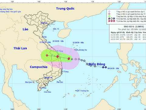 Dự báo thời tiết hôm nay 11/10/2020: Áp thấp nhiệt đới mạnh lên thành bão