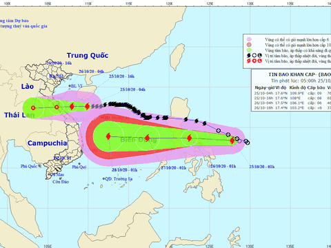 Bão số 8 suy yếu dần thành áp thấp nhiệt đới