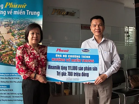 Người lao động Vinamilk góp ngày lương, hỗ trợ miền Trung mùa bão lũ gần 4 tỷ đồng