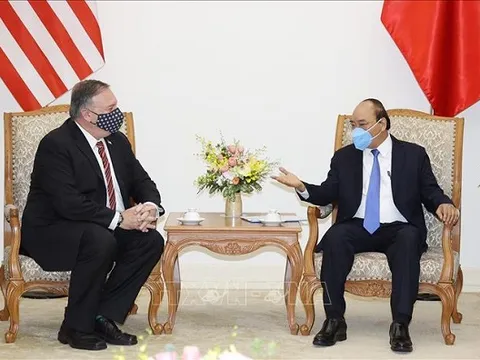 Thủ tướng Chính phủ Nguyễn Xuân Phúc tiếp Ngoại trưởng Hoa Kỳ Michael Pompeo