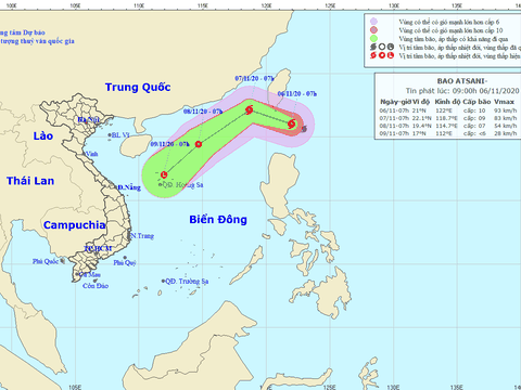Bão số 10 vừa tan, lại xuất hiện cơn bão mới giật cấp 12 gần Biển Đông