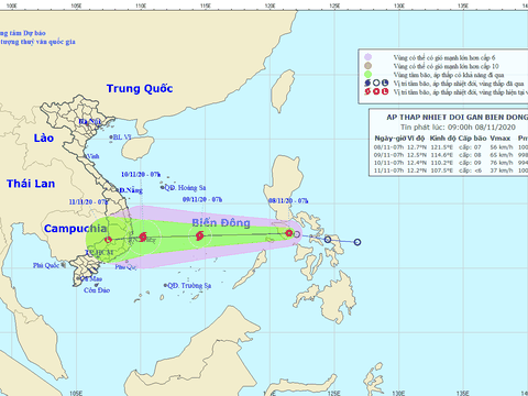 Chủ động ứng phó với áp thấp nhiệt đới có khả năng mạnh lên thành bão