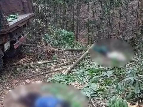 Xe tải mất phanh trôi về phía sau đâm tử vong 2 người phụ nữ