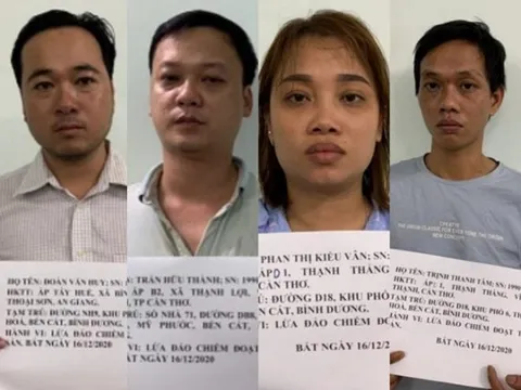 Bắt nhóm đối tượng làm giả nhiều sổ đỏ, lừa đảo gần 13 tỷ đồng ở Bình Dương