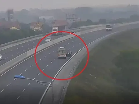Tài xế điều khiển xe bồn lùi trên cao tốc Hà Nội - Hải Phòng bị phạt 17 triệu đồng