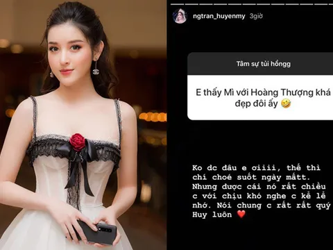 Á hậu Huyền My lên tiếng về tin đồn tình cảm với cầu thủ Đức Huy