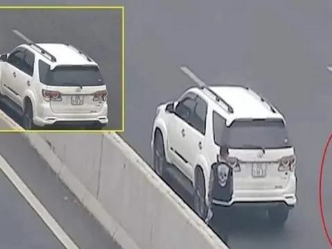 Phạt 7 triệu đồng nữ tài xế ngang nhiên đỗ xe chụp ảnh trên cao tốc