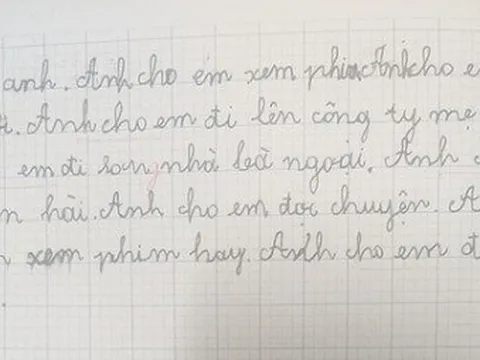 Bật cười bài văn tả thành viên trong gia đình của nam sinh lớp 2 khiến mẹ 'cạn lời'